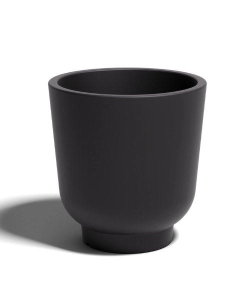 Czarna donica tarasowa Stevio 45